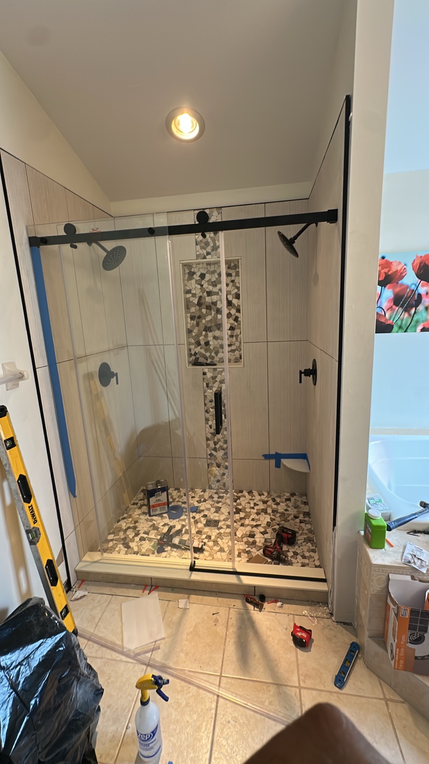 Custom shower renovation
