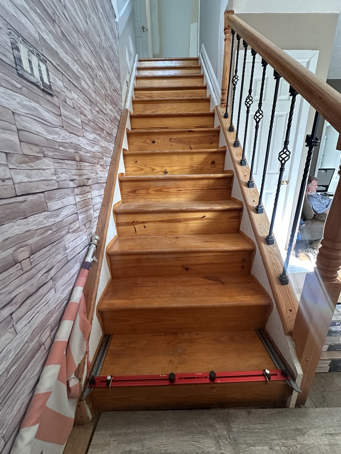 Stair renovation before
