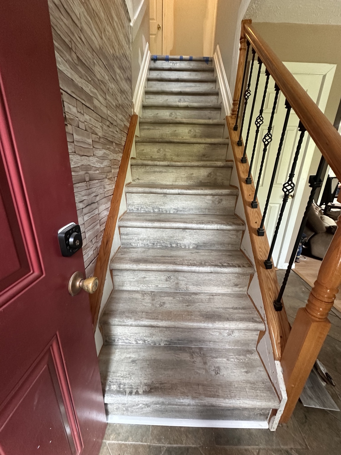 Stair renovation after