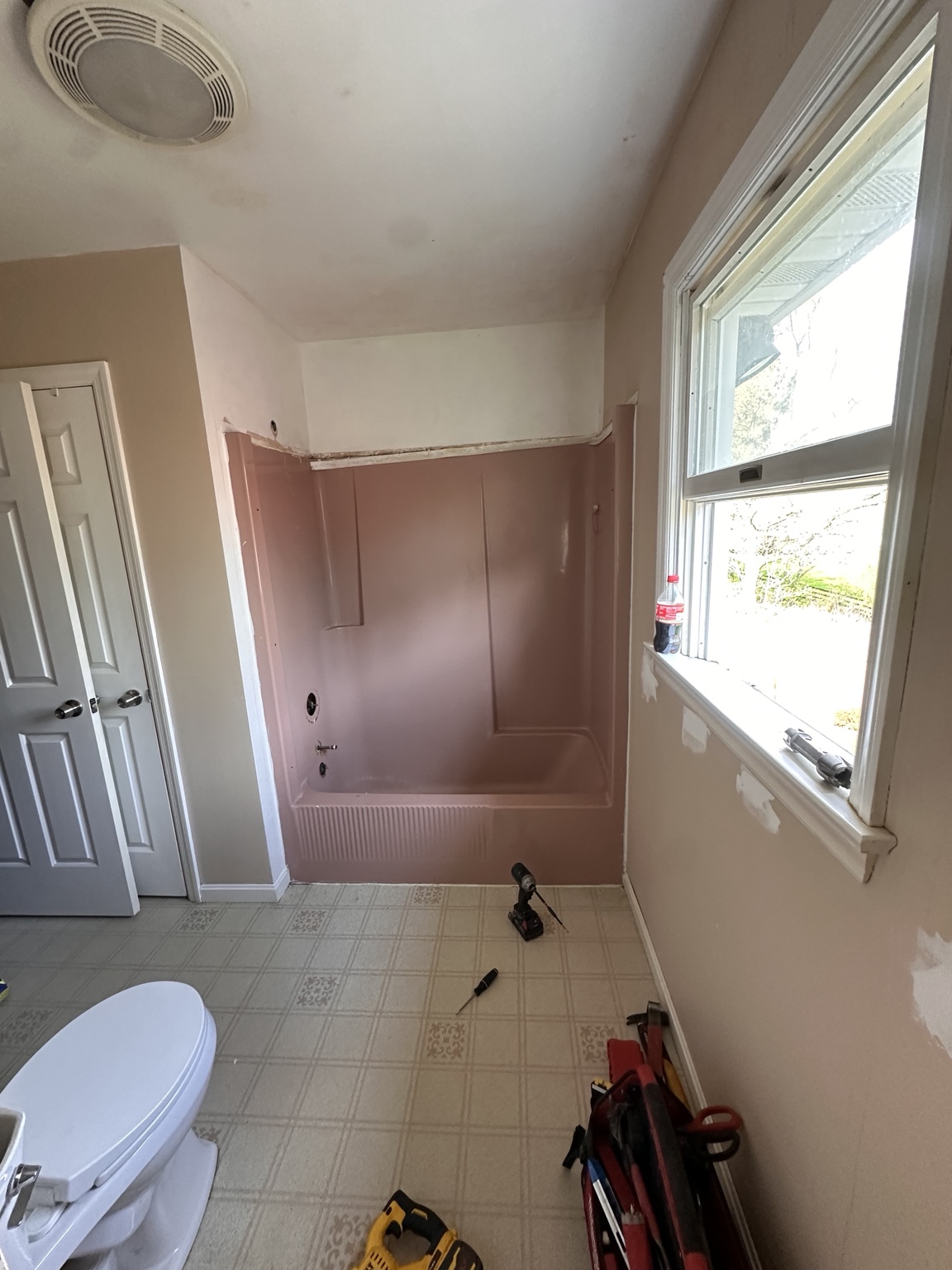 Bathroom renovation before