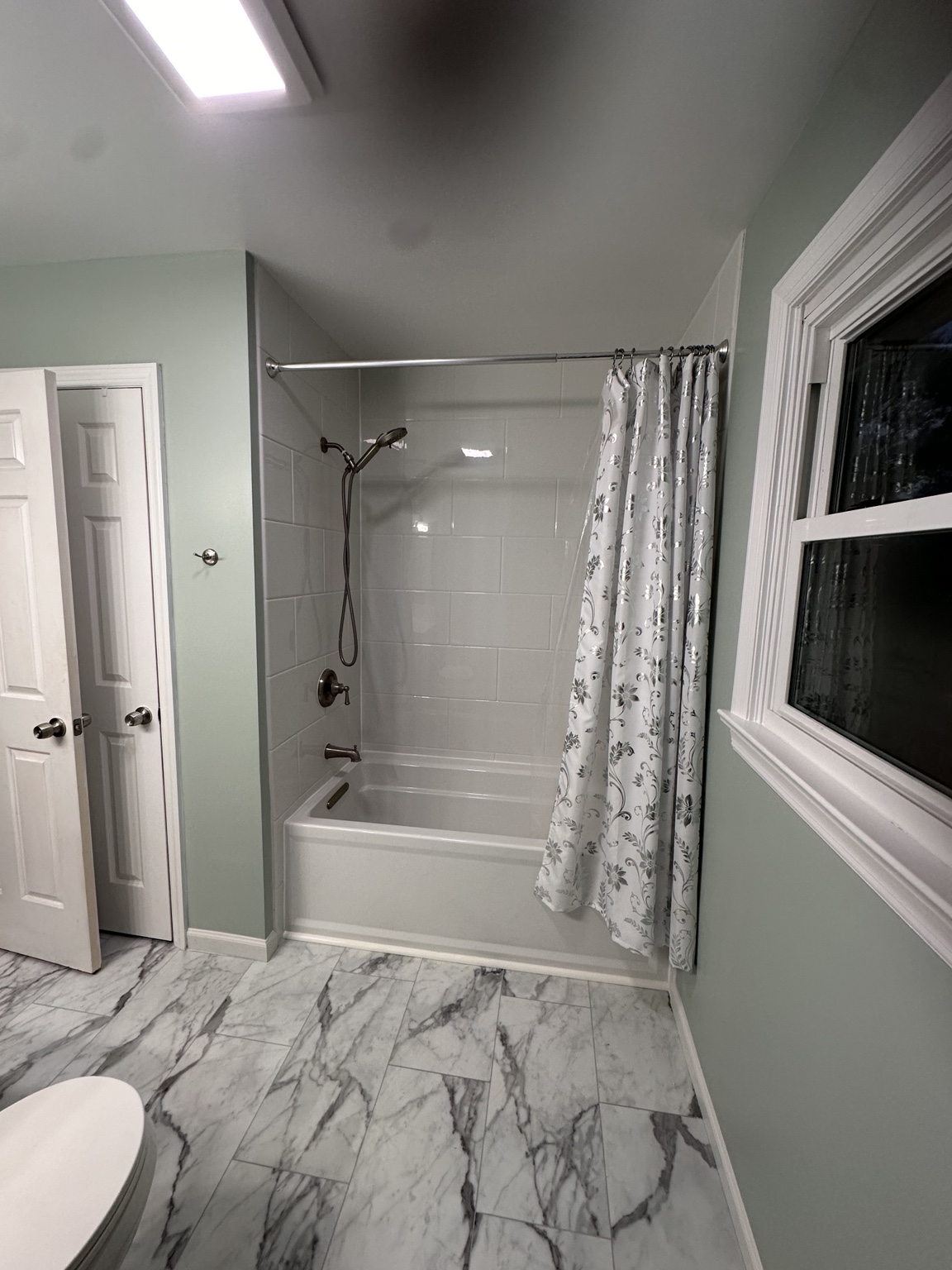 Bathroom renovation after